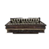 French 19th Century Ebonized Flutina Accordion