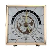 Seiko World Time 2 Jewels Travel Alarm Clock