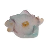 Daum France Pate de Verre Rose Flower Figurine