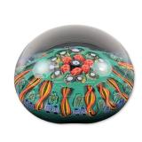 Strathearn Scotland Millefiori Glass Paperweight