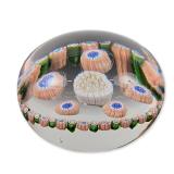 Saint-Louis France Miniature Millefiori Glass Paperweight