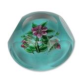 Ronald Hansen Faceted Art Glass Paperweight