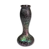 Josef Rindskopf Bohemian Iridescent Crackle Glass Vase