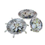 10pc AMM Faenza Italy Majolica Soup Tureen, Platters, and Ladles