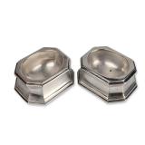 Pair of Crichton Brothers Sterling Silver Trencher Salts