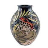 Moorcroft Vicky Lovatt Darting Frogs Trial Vase