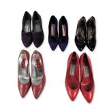 Group of Five Designer Vintage Pumps includes Stuart Weitzman, Charles Jourdan, Sacha London