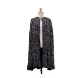 Ralph Lauren USA Beaded Black Velvet Evening Cape