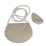 2pc Faux Pearl Beaded Evening Bag Set