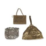Trio of Whiting and Davis Metal Mesh Handbags
