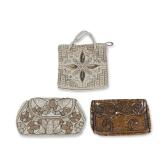 3pc Vintage French Beaded and Sequined Evening Bags