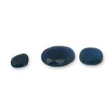Trio of Loose Royal Blue Oval Cut Sapphires