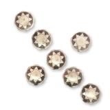 7pc Sterling Silver Western Button Covers
