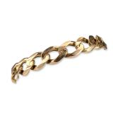 Italian 14K Yellow Gold Curb Link Bracelet