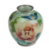 Ando Japanese Plique-a-jour Cloisonne Miniature Vase