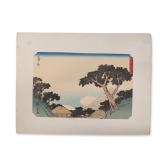 After Utagawa Hiroshige (Japanese 1797-1858) Woodblock Print from Fifty-Three Stations of the