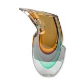 Silvano Signoretto Murano Sommerso Glass Biomorphic Sculpture