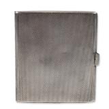 Art Deco English Sterling Silver Cigarette Case