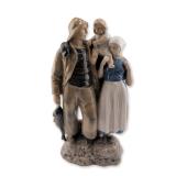 Bing and Grondahl Axel Locher Fishermans Family Porcelain Group