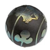 Vandermark Doug Merritt Art Glass Etched Sphere Paperweight