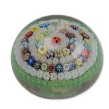 Parabelle Glass USA Concentric Millefiori Paperweight