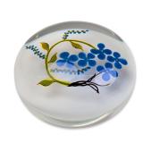 Paul J. Stankard 1975 Forget-Me-Not Glass Paperweight