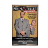 Penn & Teller Broadway Poster, Signed
