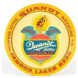 Quandt Lager Beer 1930s Serving Tray NOS