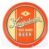 Knapsteins Red Band Beer 1940s 12-Serving Tray EXCEPTIONAL