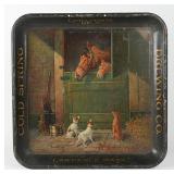 Cold Spring Brewing Pre-Proh Tray HORSES-DOGS Stable RARE Henry Stull