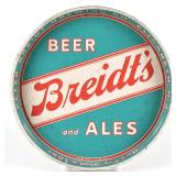 Breidts Beer and Ales 1930s Serving Tray HAZEL-ATLAS GLASS SCARCE
