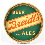 Breidts Beer and Ales 1930s Serving Tray ELECTRO-CHEMICAL