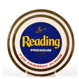 Reading Premium Beer 1960s Tin-Over-Cardboard Button Sign