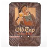 Old Tap Ale and Beer 1930s Pressed-Molded Composition Material Calendar Sign SCARCE