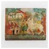 Hulls Capall Bam Lager 3D Chalk Back Bar Sign RARE