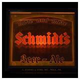 Schmidts MORE & MORE Mirrored Glass Illuminated Motion Sign IN ORIG BOX