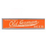 Old German Beer 1950s Reverse Painted Glass Illuminated Sign