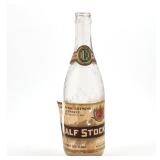Eldredge Brewing Half Stock Ale Pre-Prohibition Bottle SCARCE