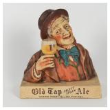 Old Tap Select Stock Ale Chalk Back Bar Statue RARE OUTSTANDING