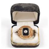Carling Brewing 1960s 30 Year Service Gold Ring
