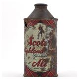 Scotch Highland Brand Ale Cone Top RARE 185-8