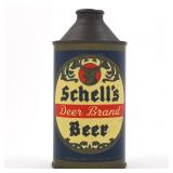 Schells Deer Brand Beer Cone Top WITH ALCOHOL STATEMENT 183-7