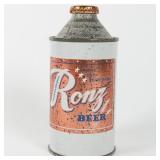 Ronz Beer Cone Top 182-9 COLUMBUS NEBRASKA SCARCE