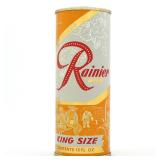 Rainier Jubilee 15 Ounce Flat Top BREWED NATURALLY Orange-Yellow Enamel MINTY UNLISTED