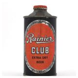 Rainier Club Extra Dry Beer Cone Top 180-19