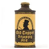 Old Topper Snappy Ale Cone Top YELLOW TEXT 178-8