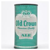 Old Crown Premium Quality Ale Flat Top DULL SILVER 105-21