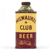 Milwaukee Club Beer Cone Top IRTP NEW YORK DISTRIBUTOR 174-2 OUTSTANDING