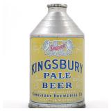 Kingsbury Pale Beer Crowntainer NO ALC STATEMENT UNLISTED