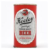 Keeley Just Right Premium Quality Beer Flat Top BEST 87-20 OUTSTANDING